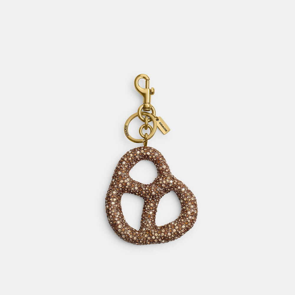 Coach Outlet Crystal Pretzel Bag Charm
